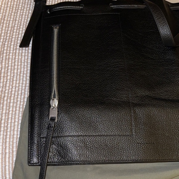 AllSaints Leather Black Shoulder Cinch bag - Picture 8 of 8